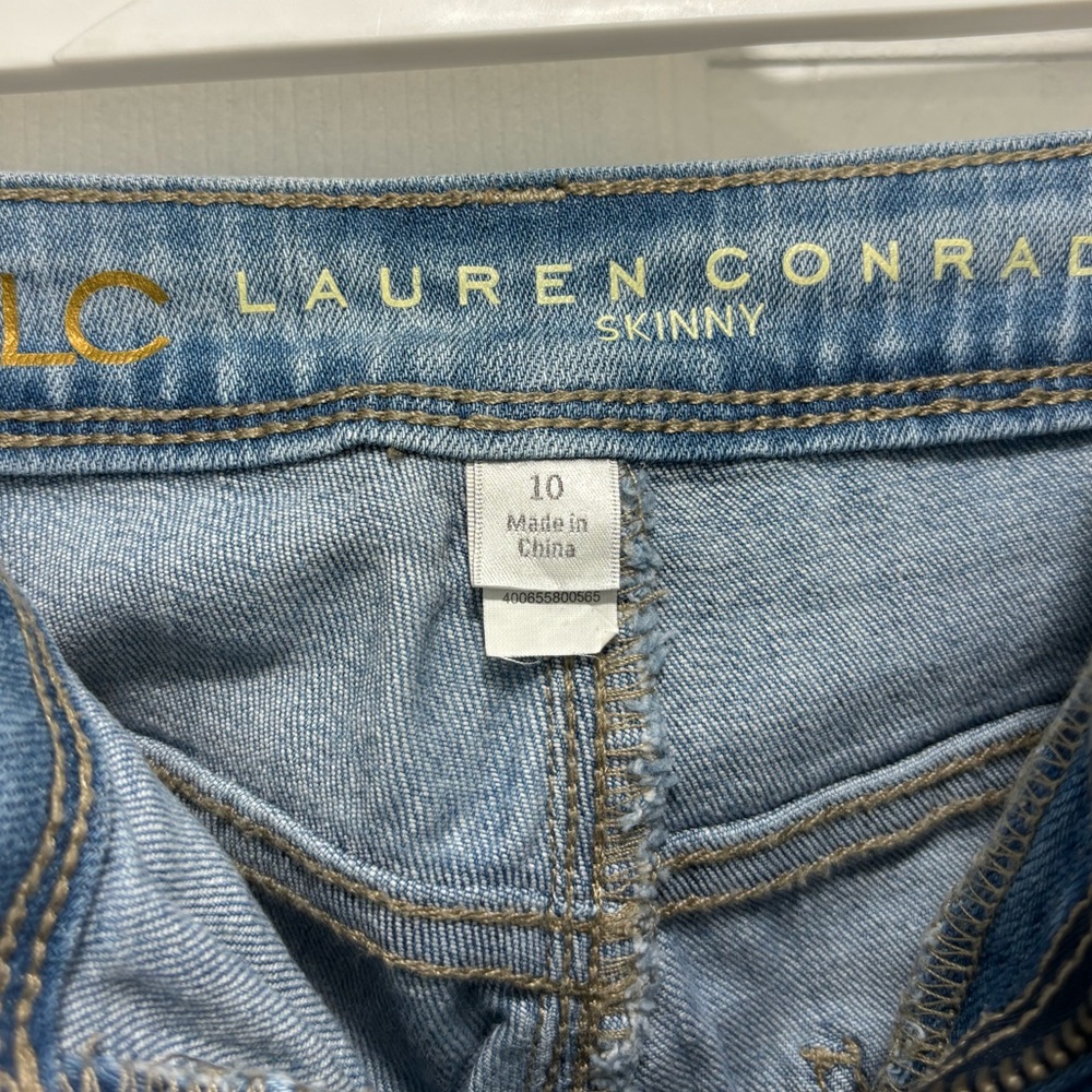 LC Lauren Conrad skinny blue jean, size 10. - Picture 3 of 3